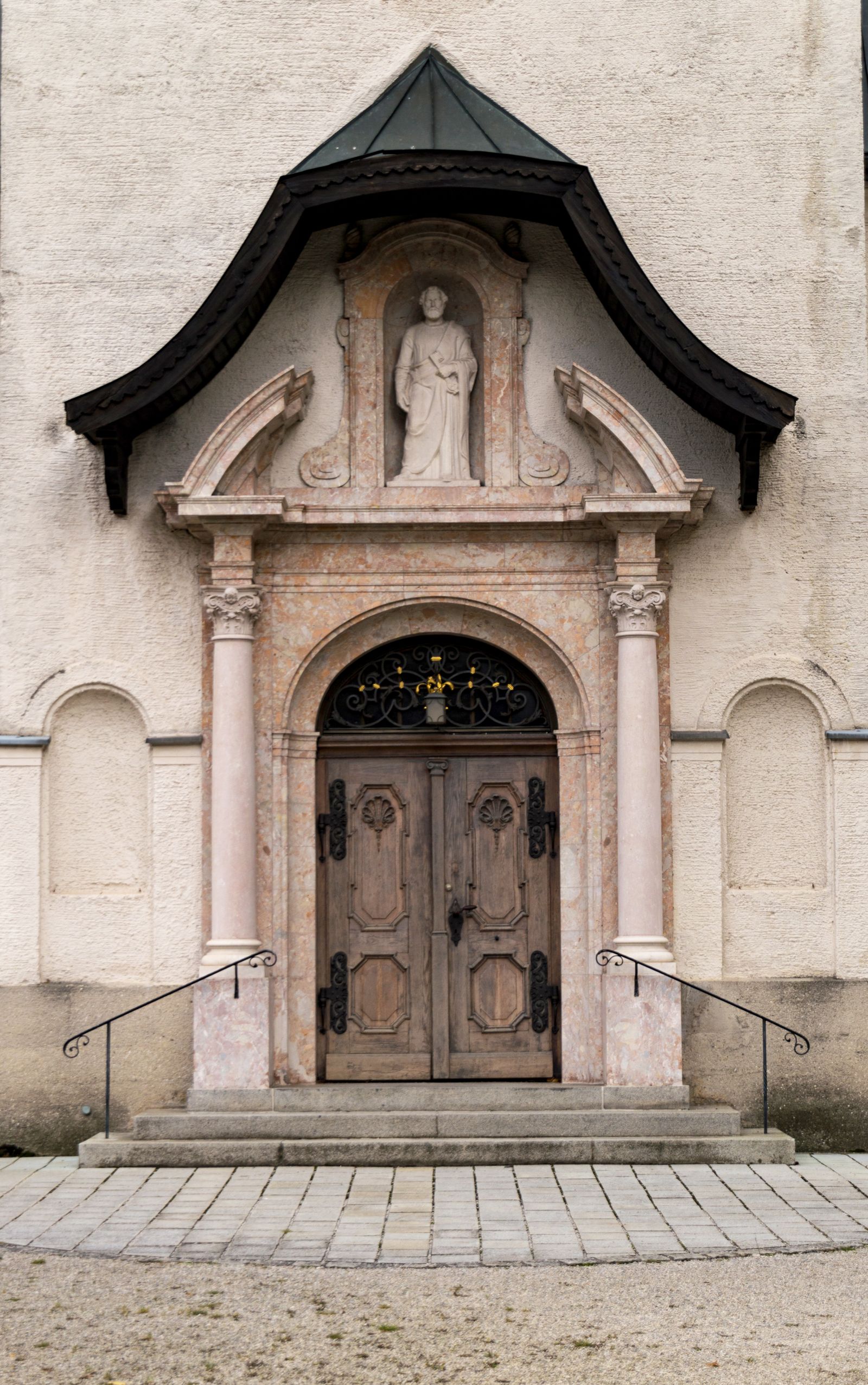 Church entrance door